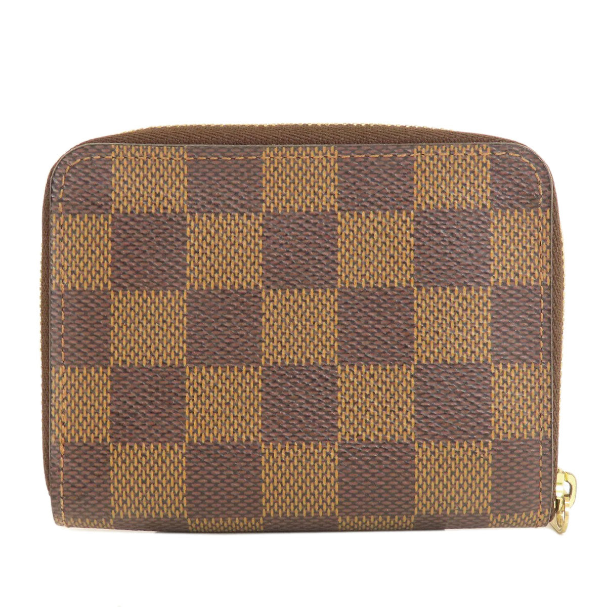 LOUIS VUITTON Coin case N63070 Damier canvas Brown Zippy Coin Purse Damier Ebene Women