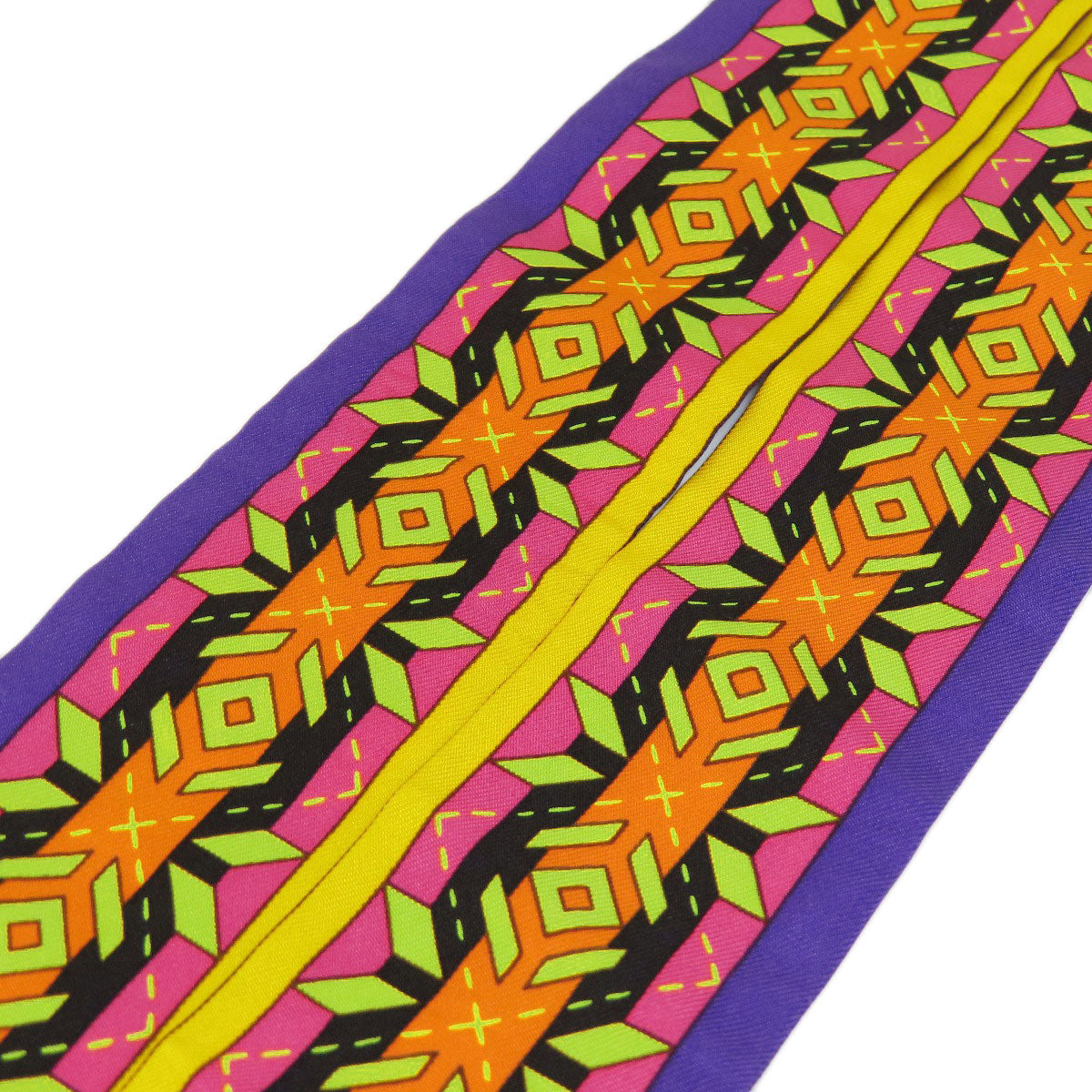 HERMES scarf silk purple Twilly Women