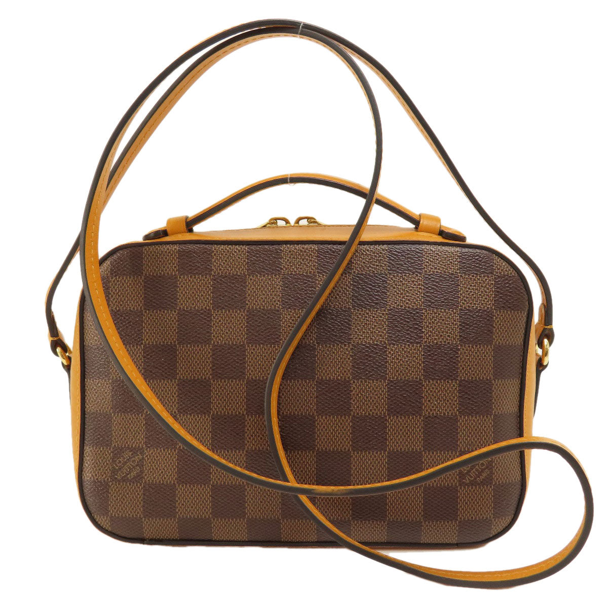 LOUIS VUITTON Shoulder Bag N40178 Damier canvas Brown Santa Monica Saffron Damier Ebene Women