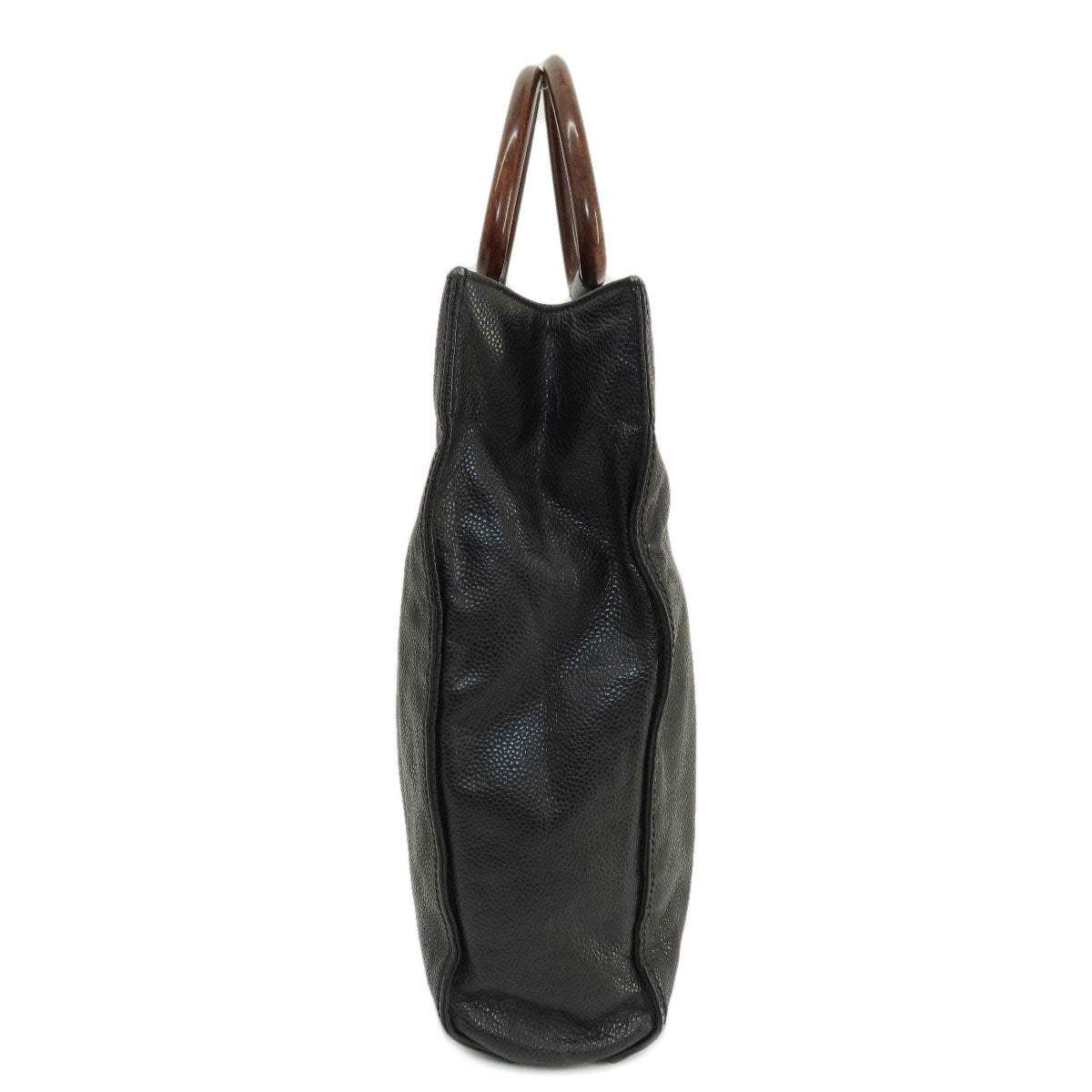 CHANEL Tote Bag Grained Calfskin Skin black COCO Mark