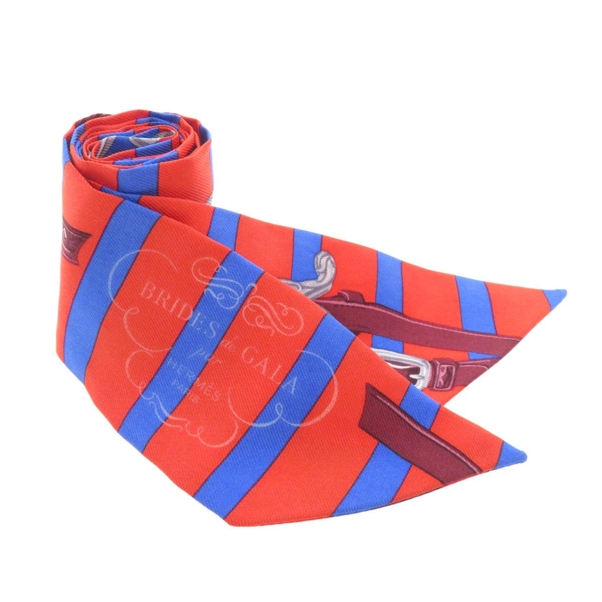 HERMES scarf silk Red Twilly Women