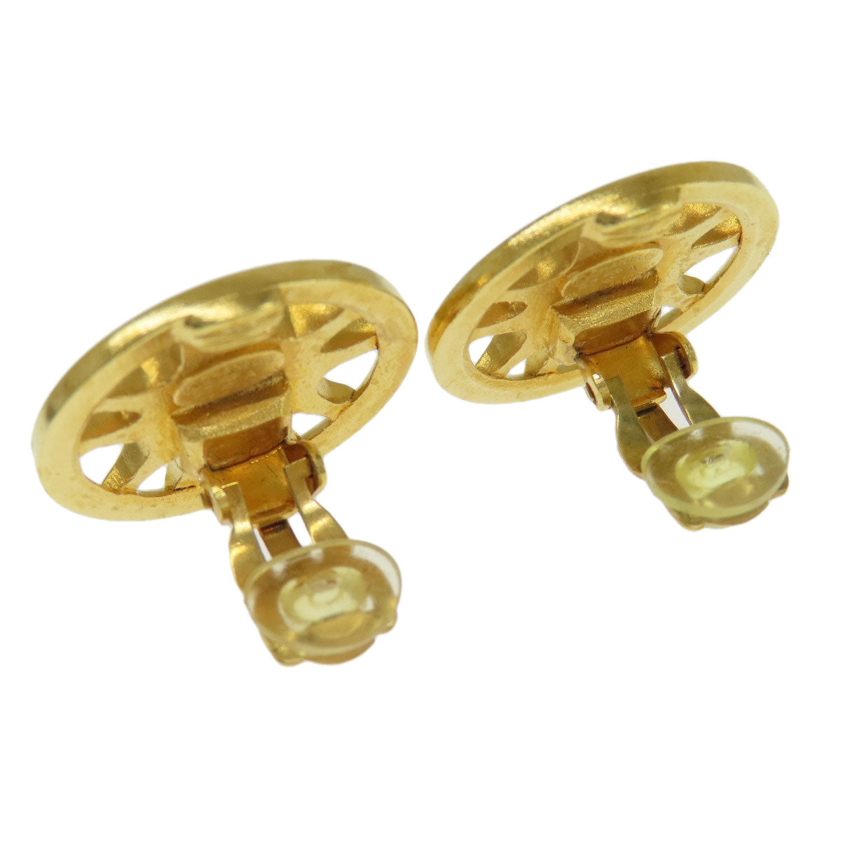 CHANEL Earring metallic gold COCO Mark