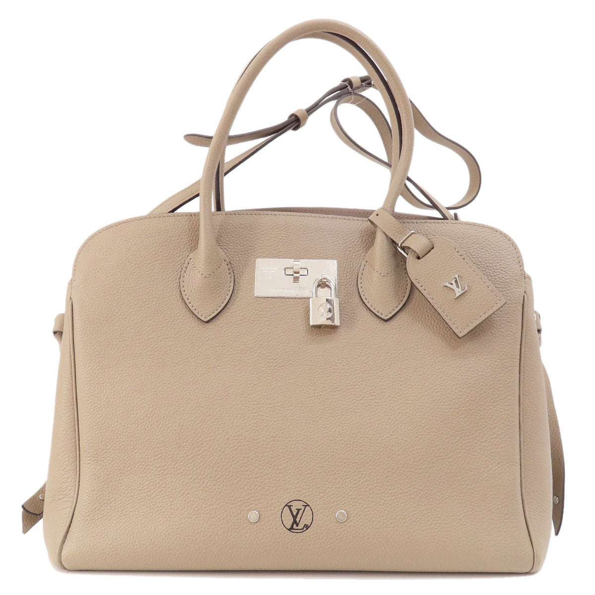 LOUIS VUITTON Handbag M51685 Taurillon Clemence Leather Brown Mira MM Tourtrail