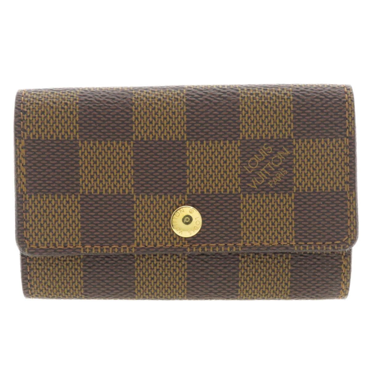 LOUIS VUITTON Key case Key holder  N62630 Damier canvas Brown Multicles6 Damier Ebene Women