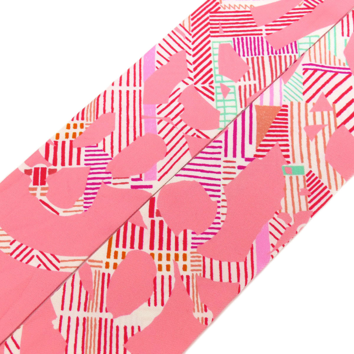 HERMES scarf silk pink Twilly Women
