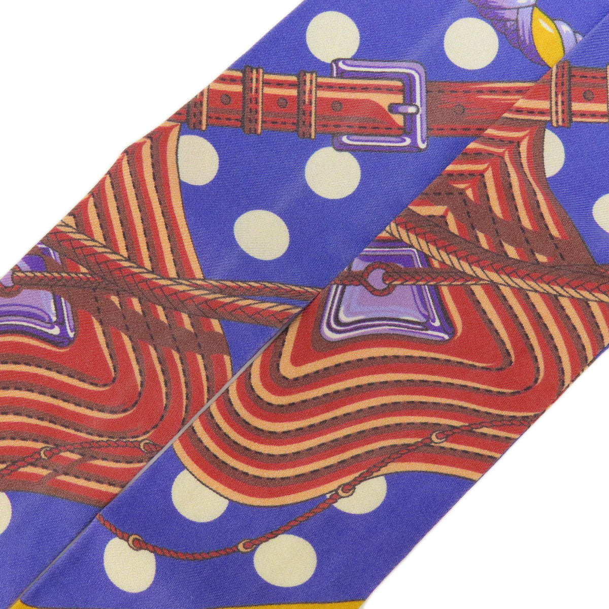 HERMES scarf silk purple Twilly Women