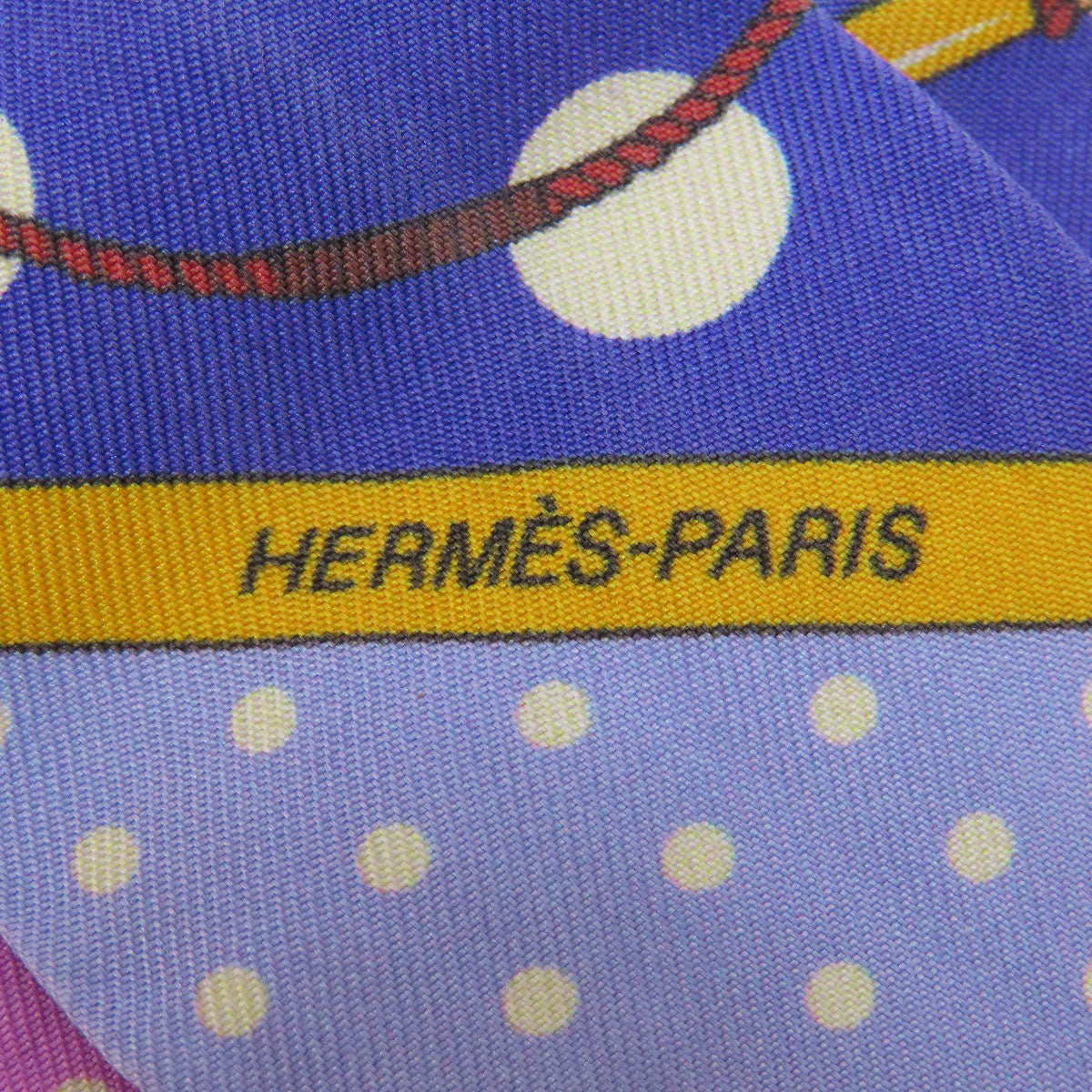 HERMES scarf silk purple Twilly Women
