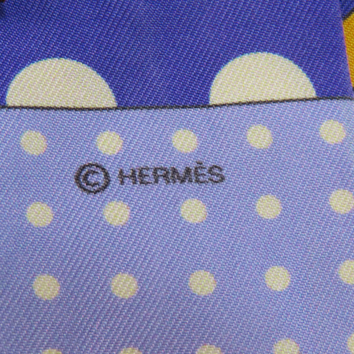 HERMES scarf silk purple Twilly Women