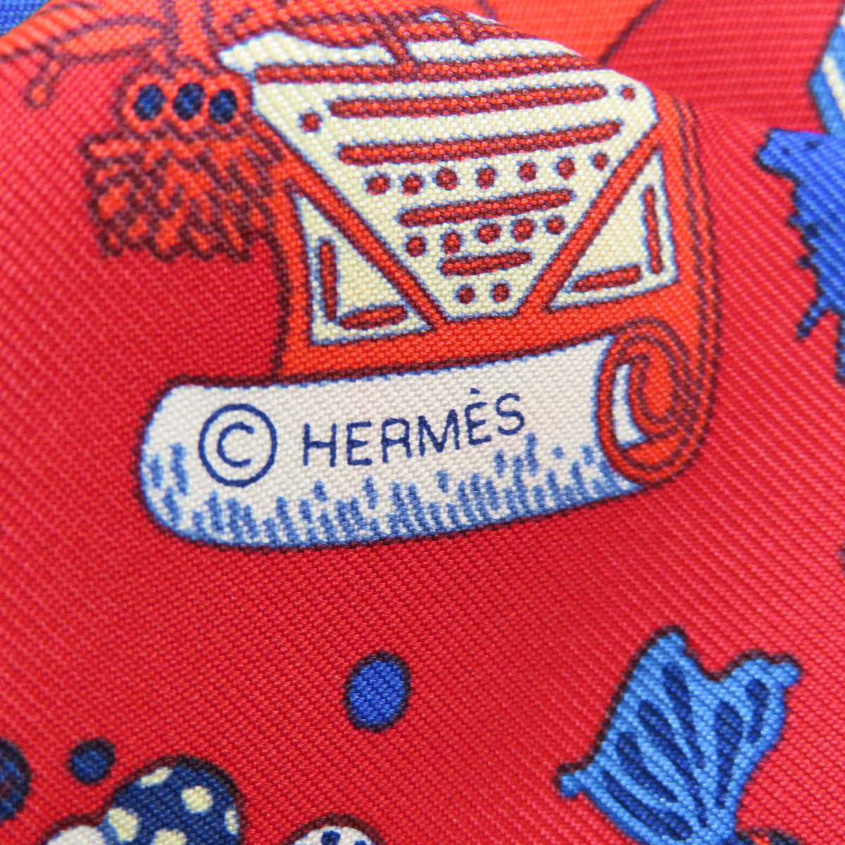 HERMES scarf silk Red Twilly Women