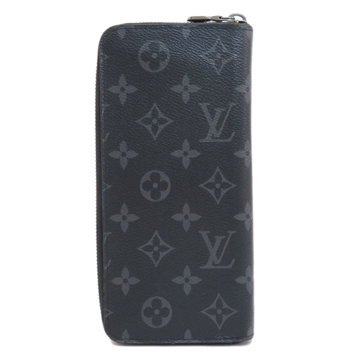 LOUIS VUITTON Long Wallet Purse M62295 Monogram Eclipse black Zippy wallet  Vertical mens