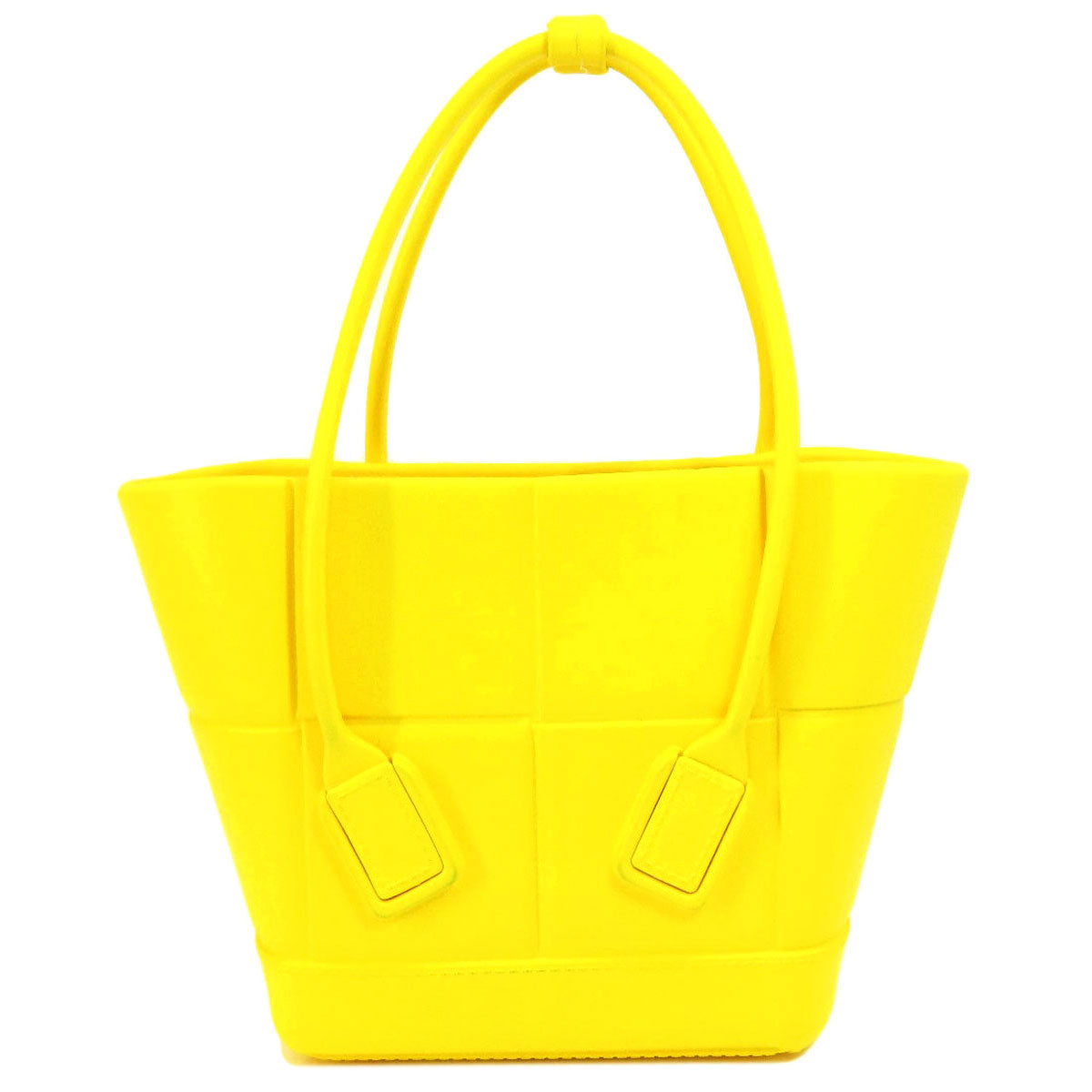 BOTTEGAVENETA Handbag rubber yellow arco rubber tote Women