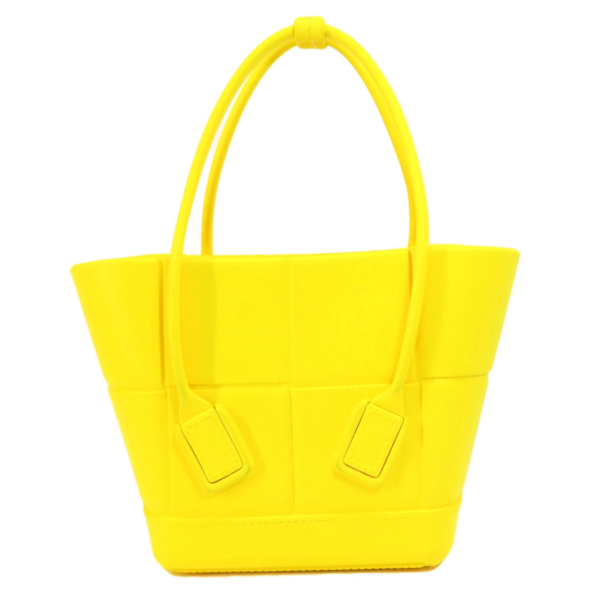 BOTTEGAVENETA Handbag rubber yellow arco rubber tote Women
