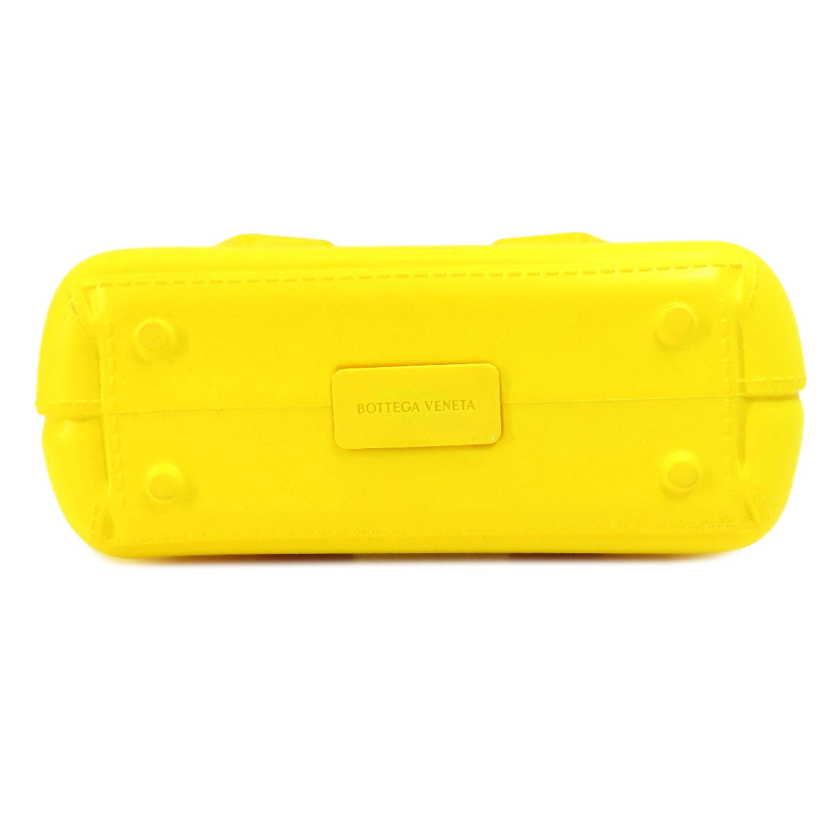 BOTTEGAVENETA Handbag rubber yellow arco rubber tote Women