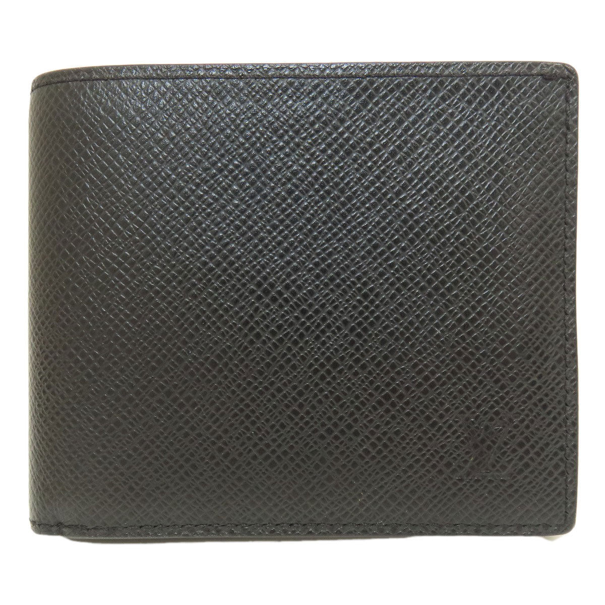 LOUIS VUITTON Bifold Wallet M62045 Taiga Leather black Portefeuille Amerigo NM mens