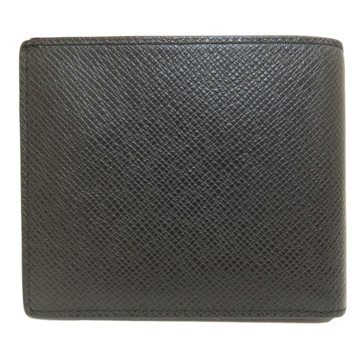 LOUIS VUITTON Bifold Wallet M62045 Taiga Leather black Portefeuille Amerigo NM mens