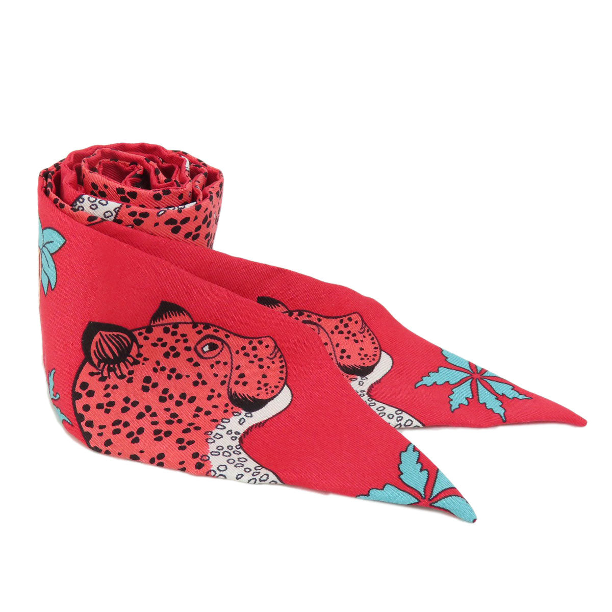 HERMES scarf silk Red Twilly Women