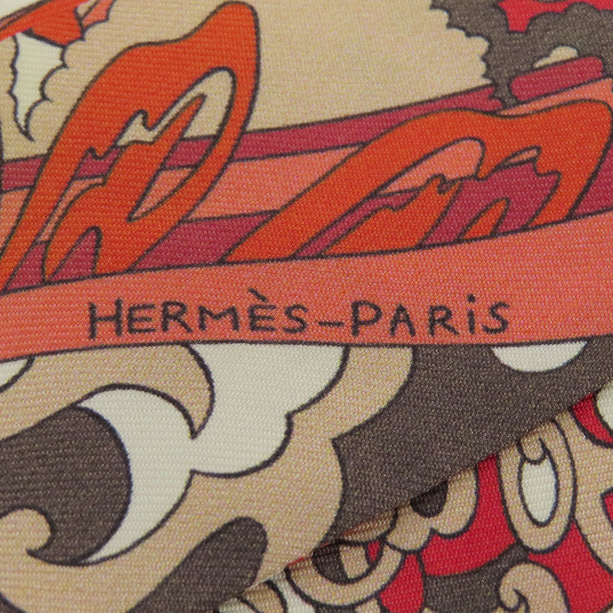 HERMES scarf silk Red Twilly Women