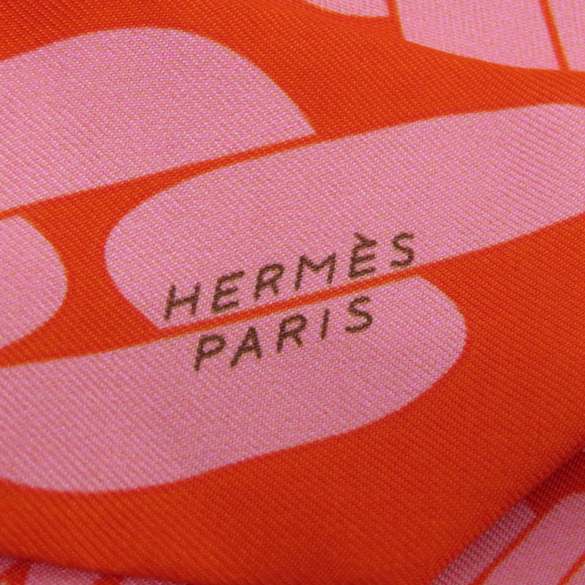 HERMES scarf silk Orange Twilly Women