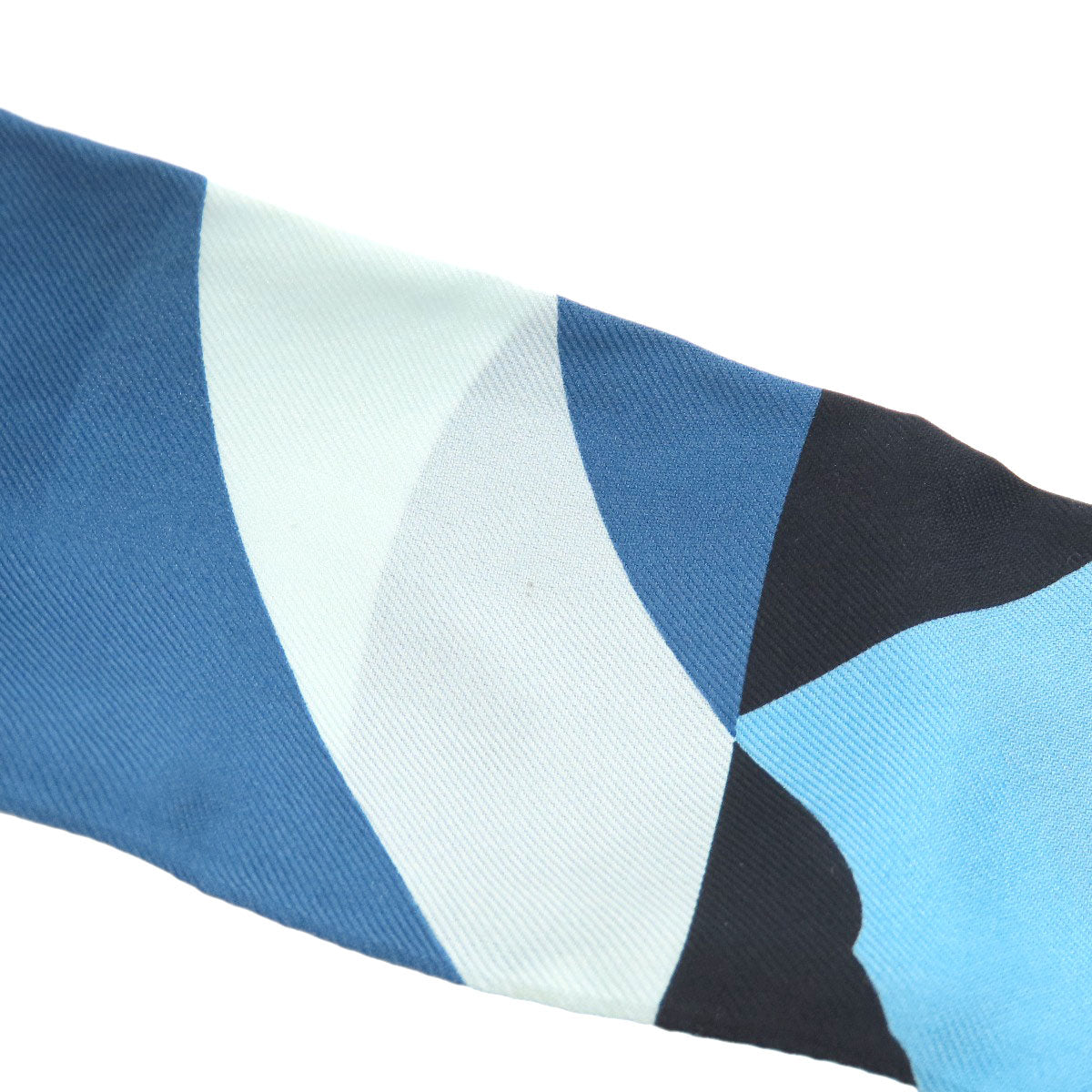 HERMES scarf silk blue Twilly Women