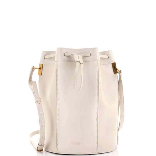 Luxury Saint Laurent Trending 2025 Talitha Bucket Bag Leather Medium