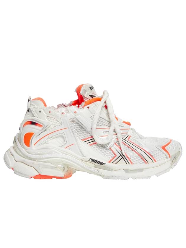 Luxury Balenciaga Trending 2025 Runner Low-Top Sneakers White Orange