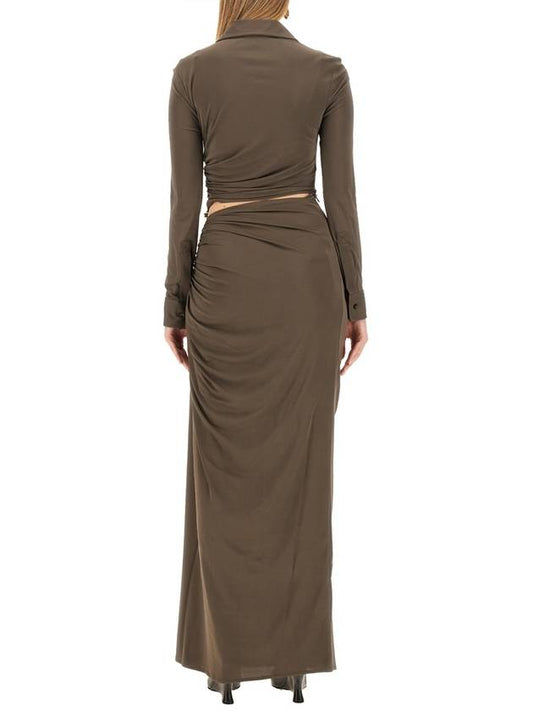 Luxury Bottega Veneta 23 fw Long Note Dress 757875V39I03312 B0040536174