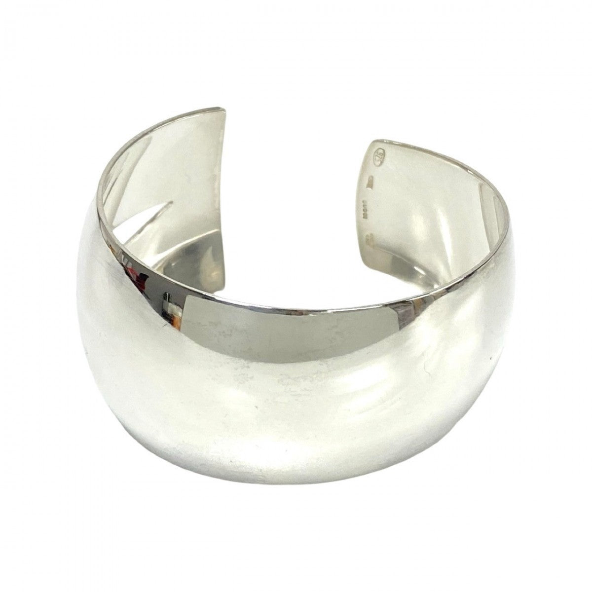 GUCCI Bangle Silver925 Silver Cut-out wide cuffs Women