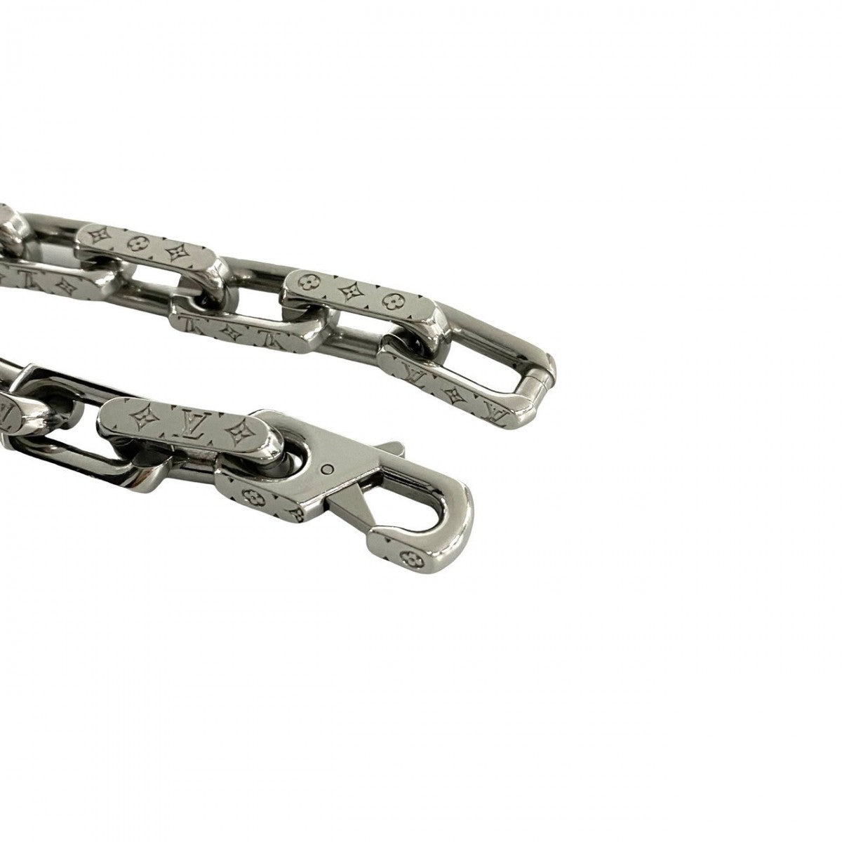 LOUIS VUITTON bracelet metal Silver Monogram Collier Chain Bracelet Women