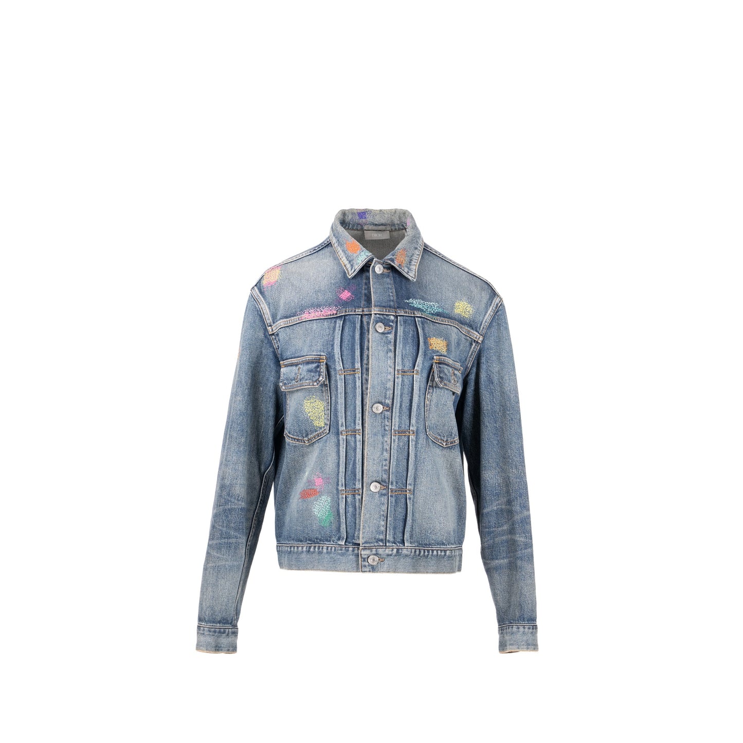 HOMME Size 50 Boro Denim Jacket Cotton Blue