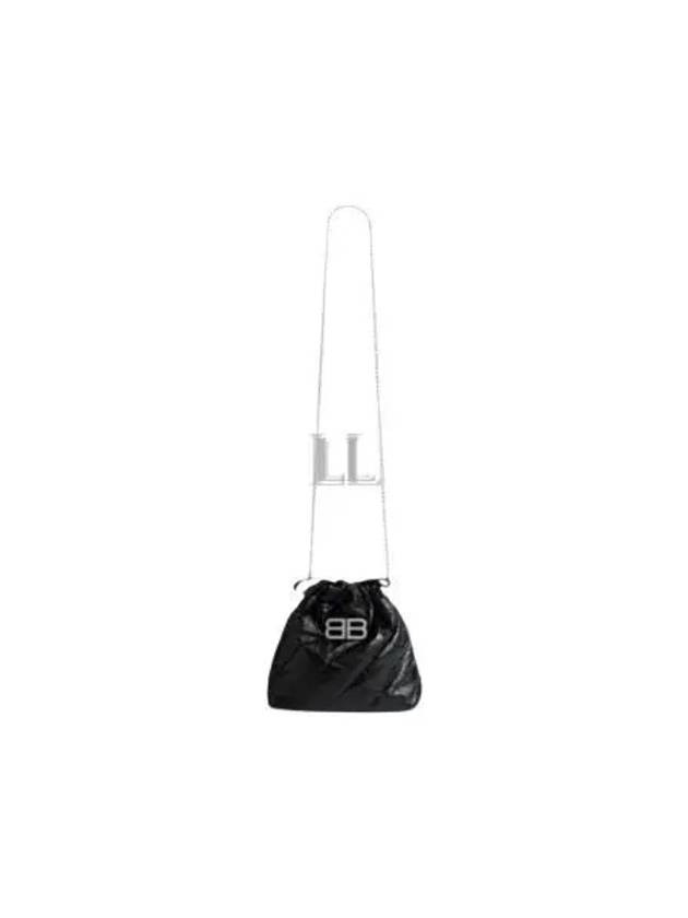 Luxury Balenciaga Trending 2025 Extra Small Crush Tote Bag Black