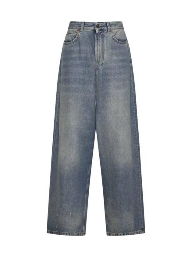 Luxury Balenciaga Trending 2025 Low Crotch Jeans Blue