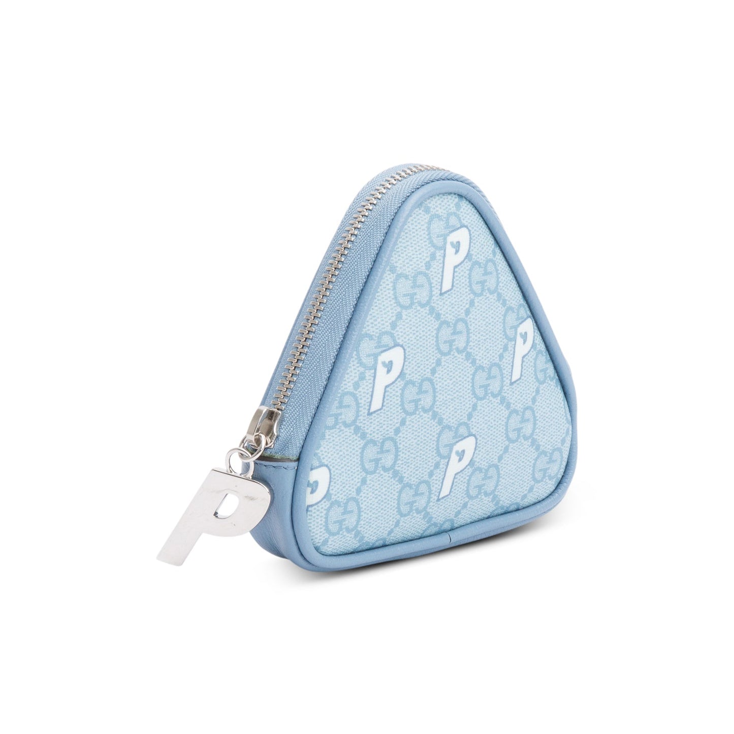 Gucci X Palace Blue GG-P Supreme Triangle Coin Purse