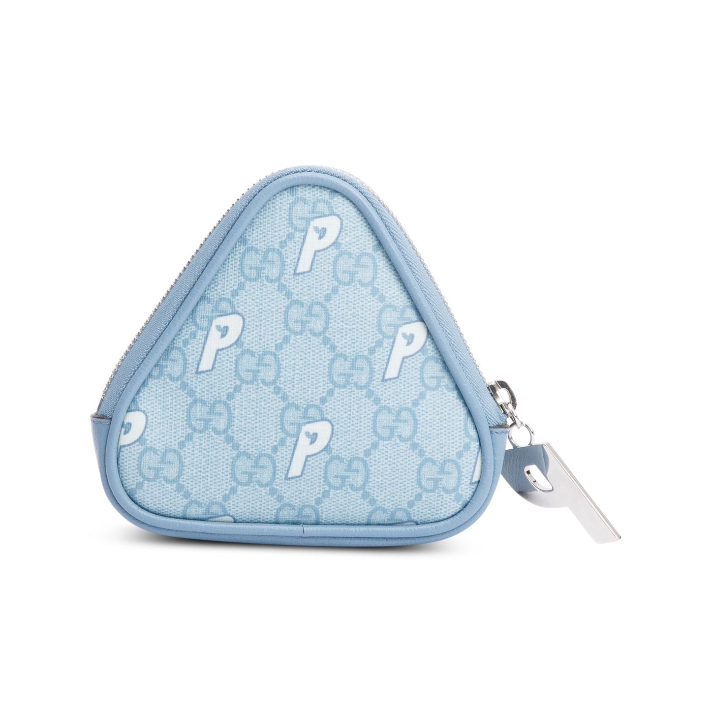 Gucci X Palace Blue GG-P Supreme Triangle Coin Purse