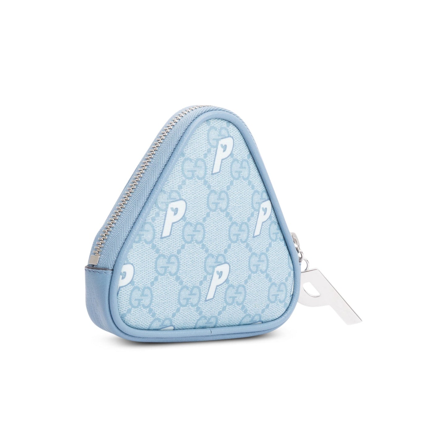 Gucci X Palace Blue GG-P Supreme Triangle Coin Purse