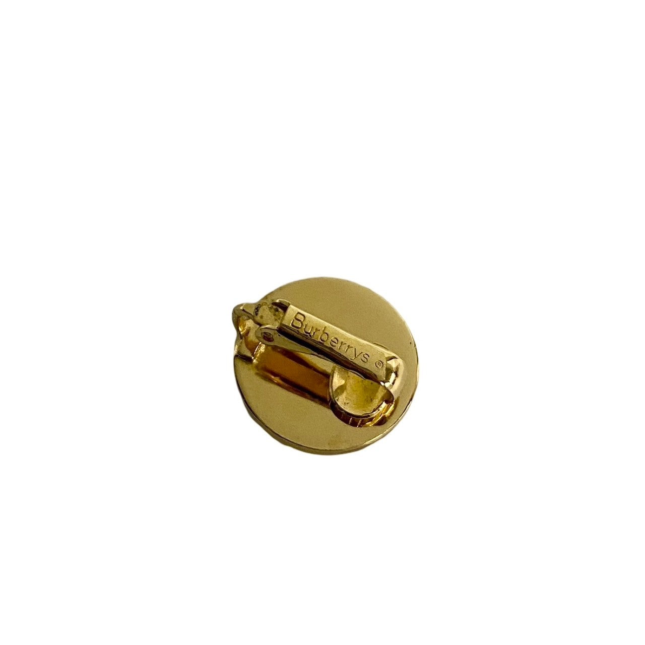 BURBERRY Earring Gold Plated gold Shadow Horse Button Motif Women