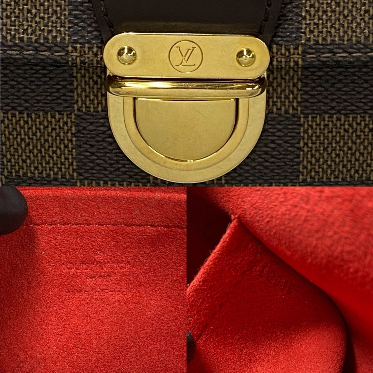 LOUIS VUITTON Shoulder Bag N60007 leather Brown Damier Ravello PM