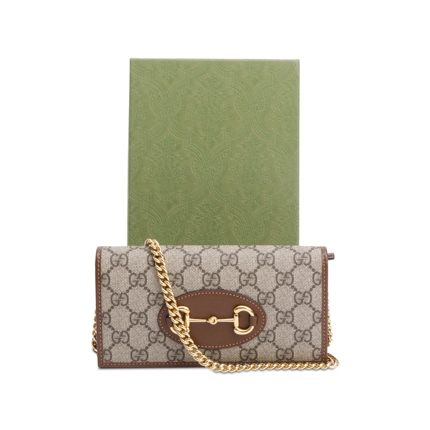 Gucci GG Supreme Horsebit 1955 Wallet on Chain
