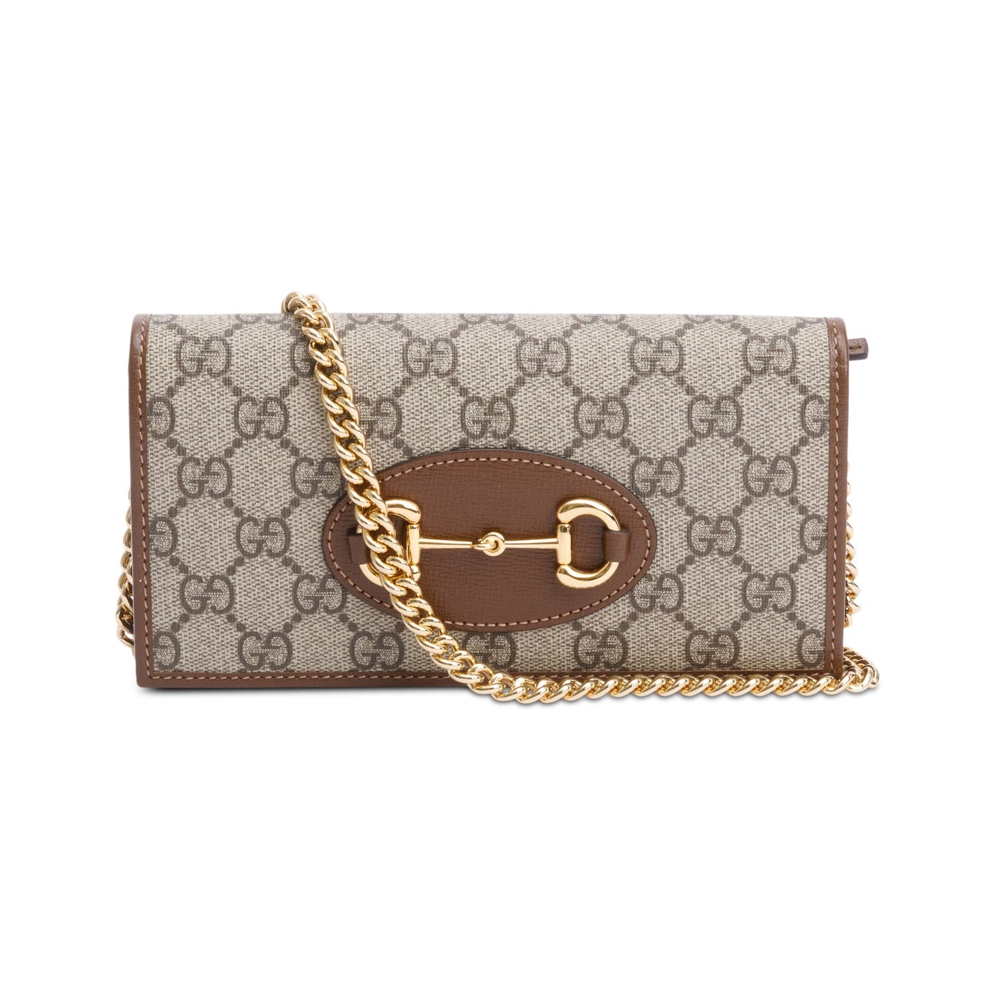 Gucci GG Supreme Horsebit 1955 Wallet on Chain