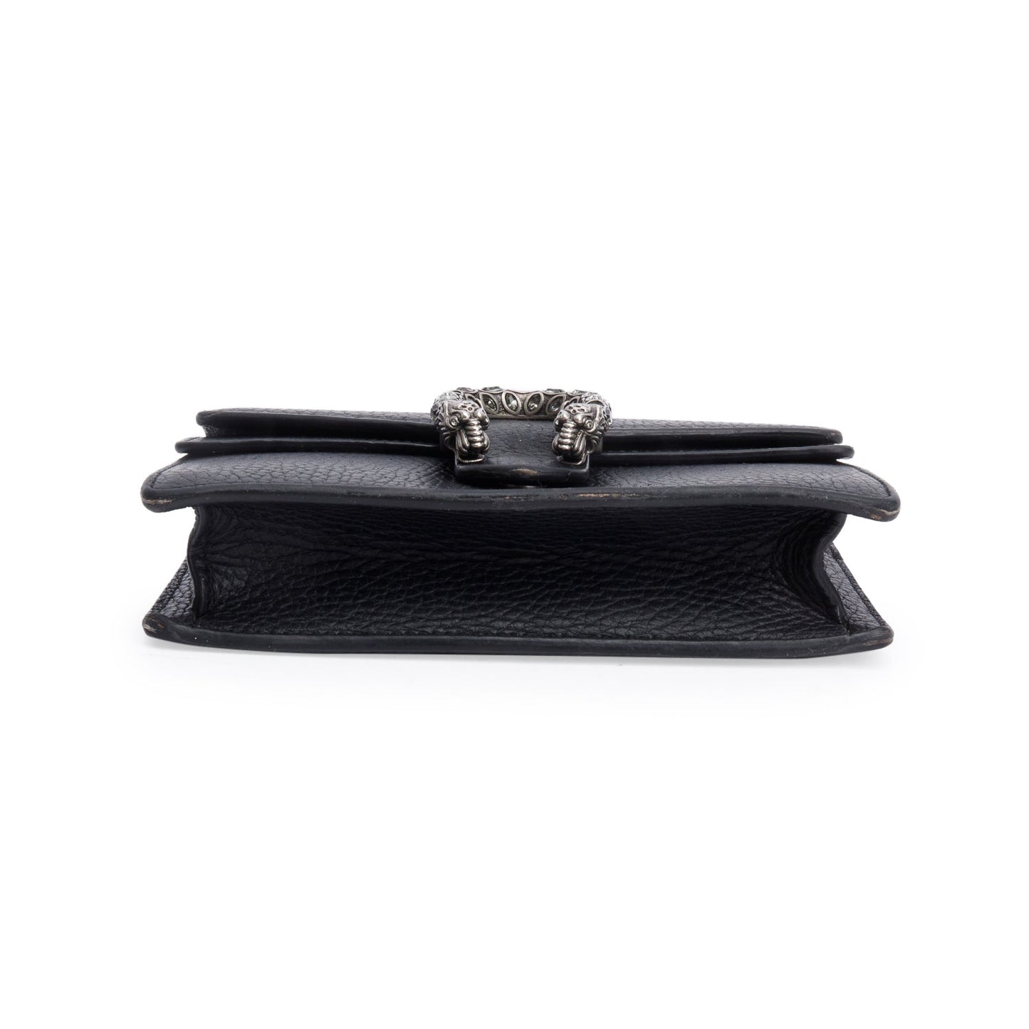 Gucci Dionysus Black Leather Super Mini Bag