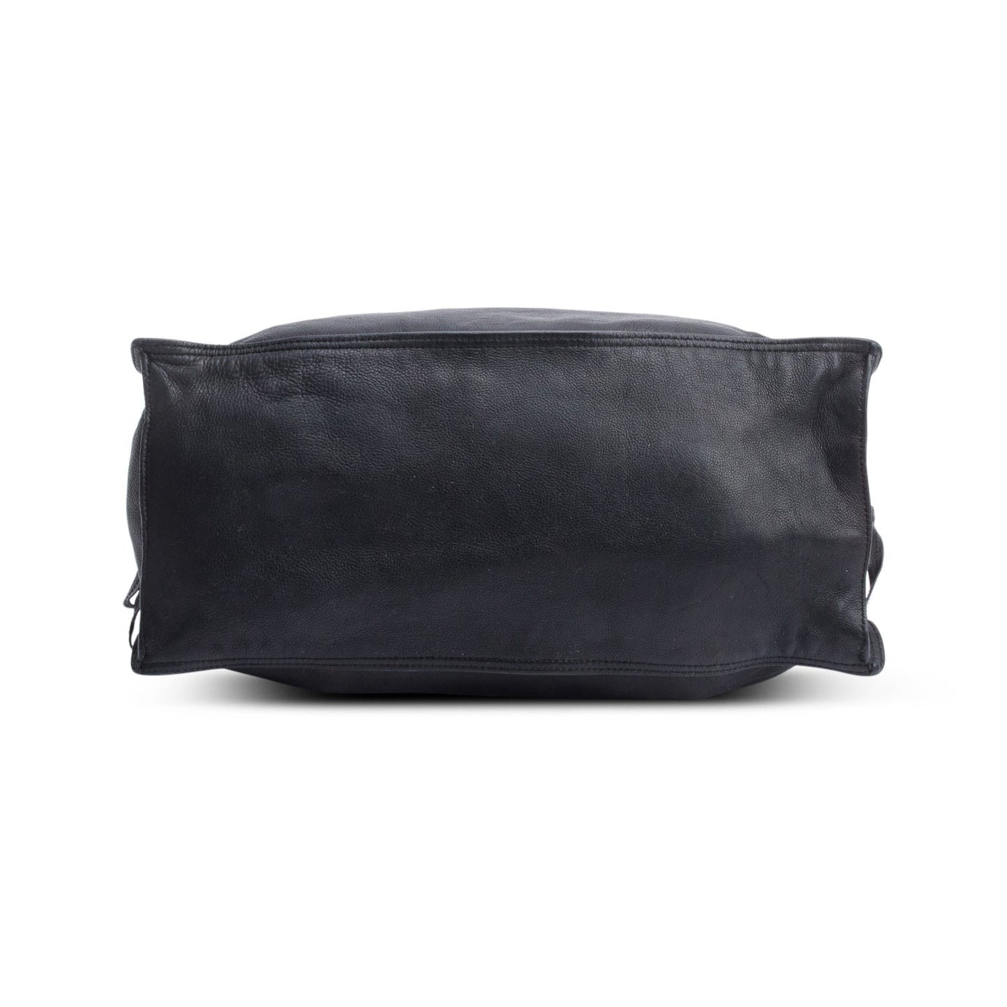 Prada Black Glace Calf Etiquette Tote Bag