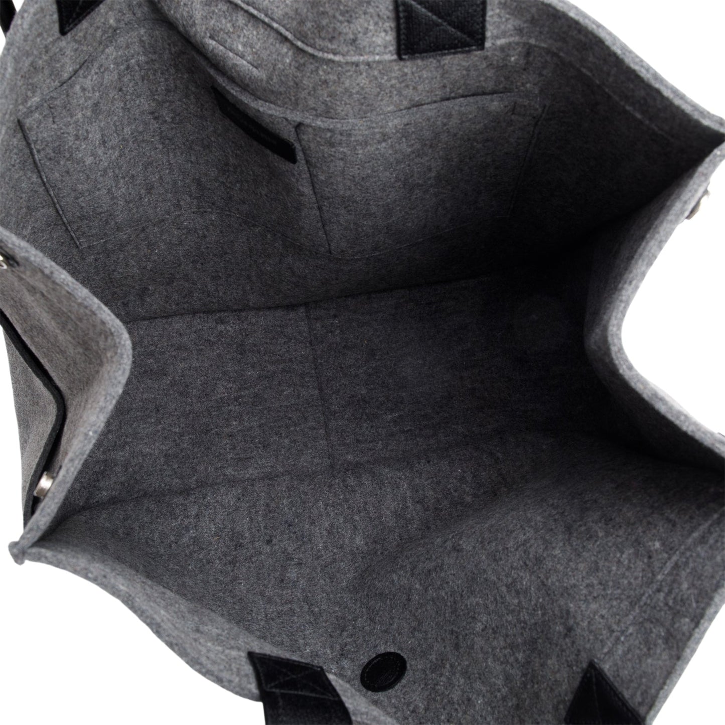 Saint Laurent Grey Wool Tote