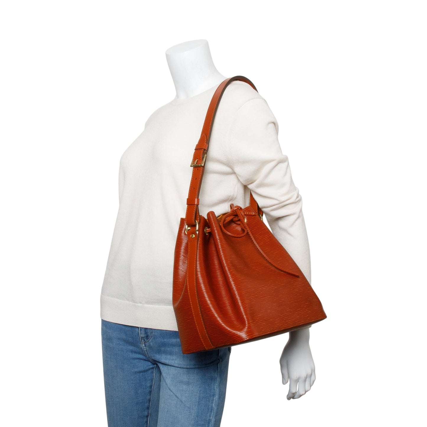 Louis Vuitton Vintage Brown Epi Leather Noe MM