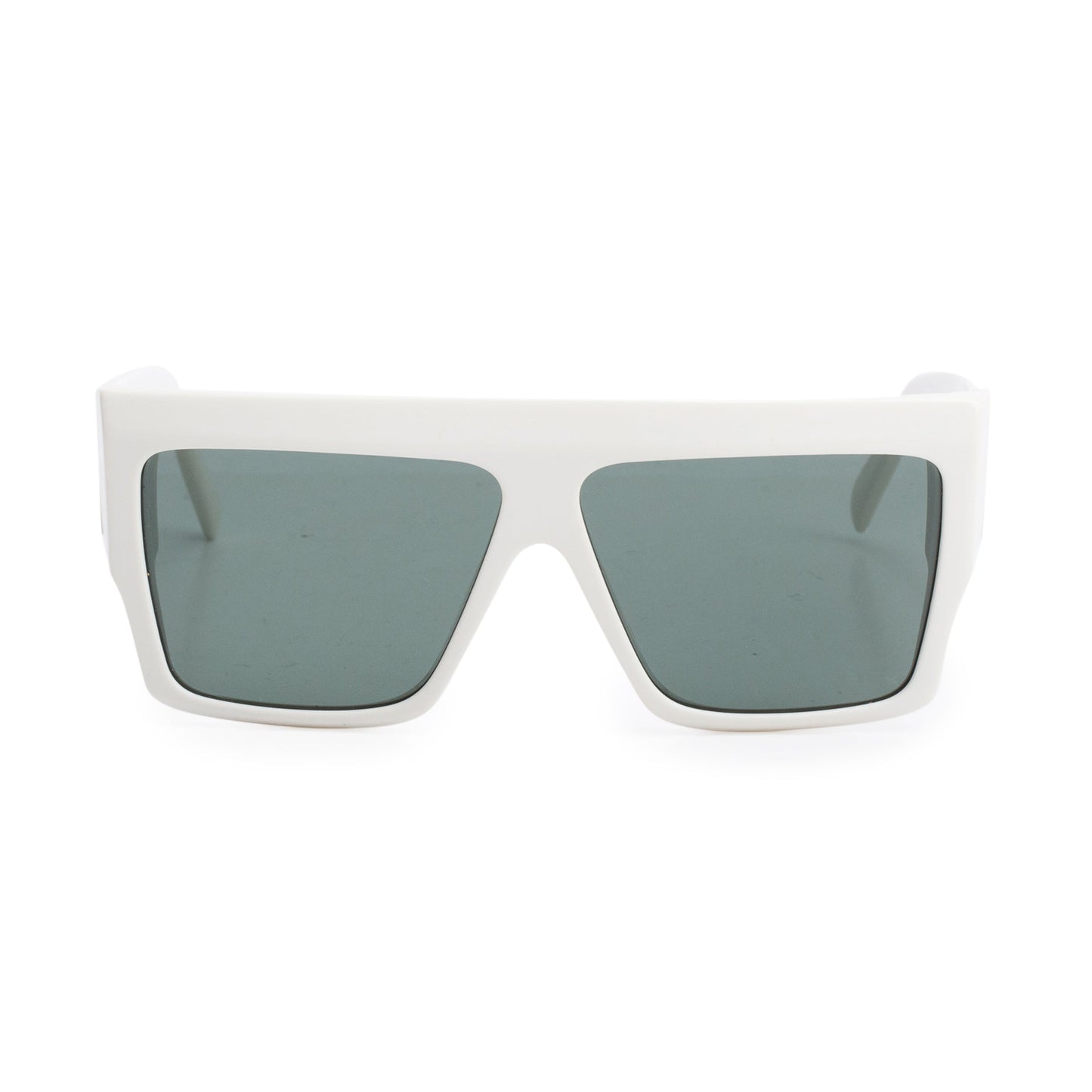 Celine CL400921 White Acetate Oversize Square Sunglasses