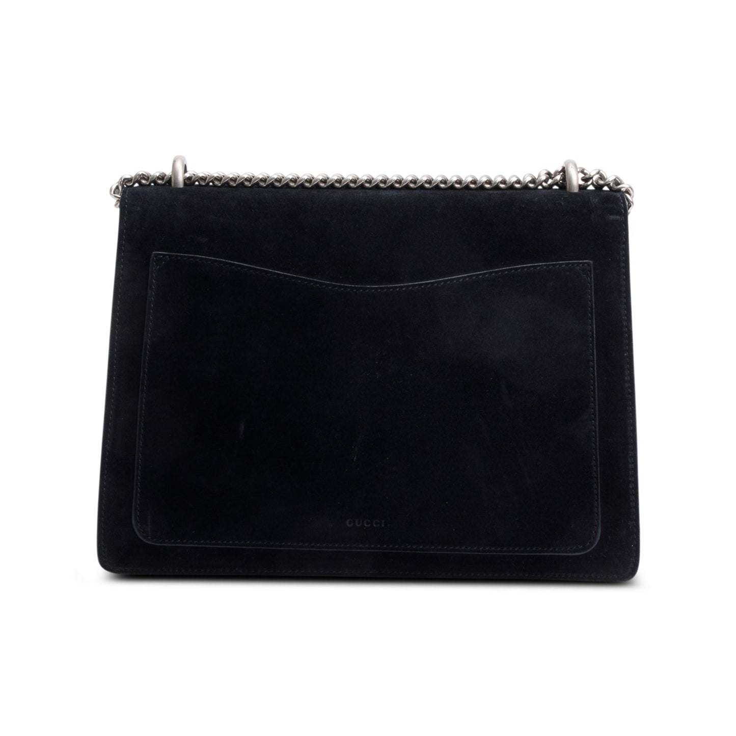 Gucci Black Suede Dionysus Medium Shoulder Bag