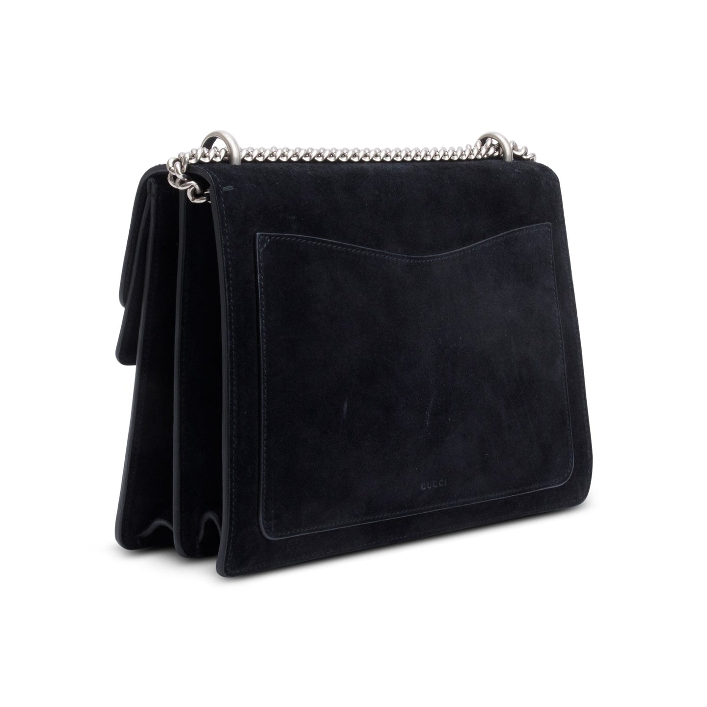 Gucci Black Suede Dionysus Medium Shoulder Bag