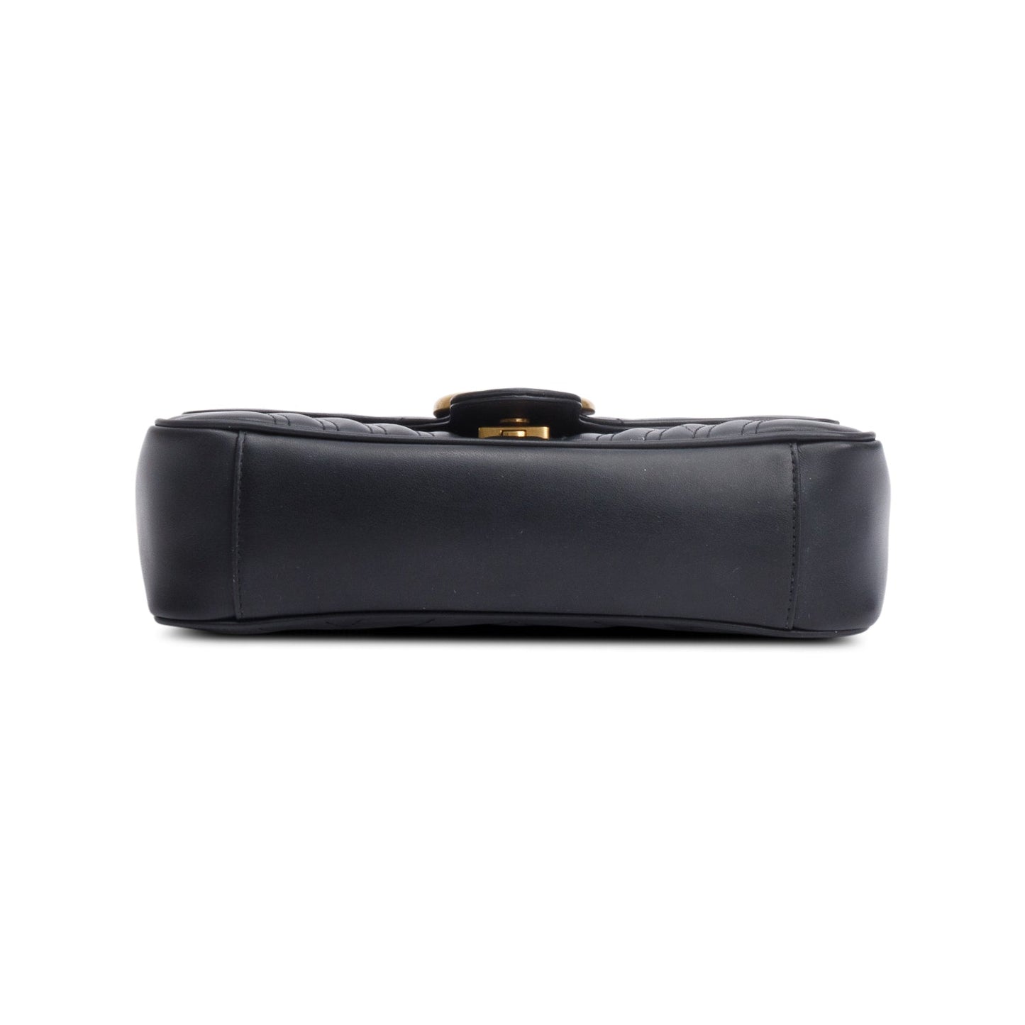Gucci 2023 Black GG Marmont Matelasse Small Shoulder Bag