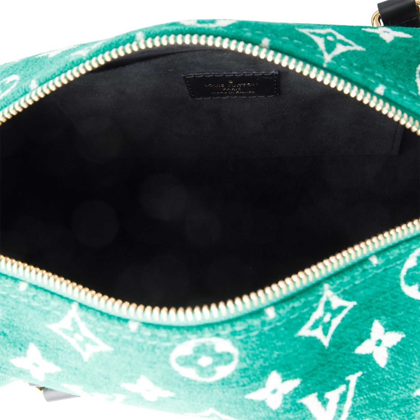 Louis Vuitton Green Monogram Velvet LV Match Papillon 26