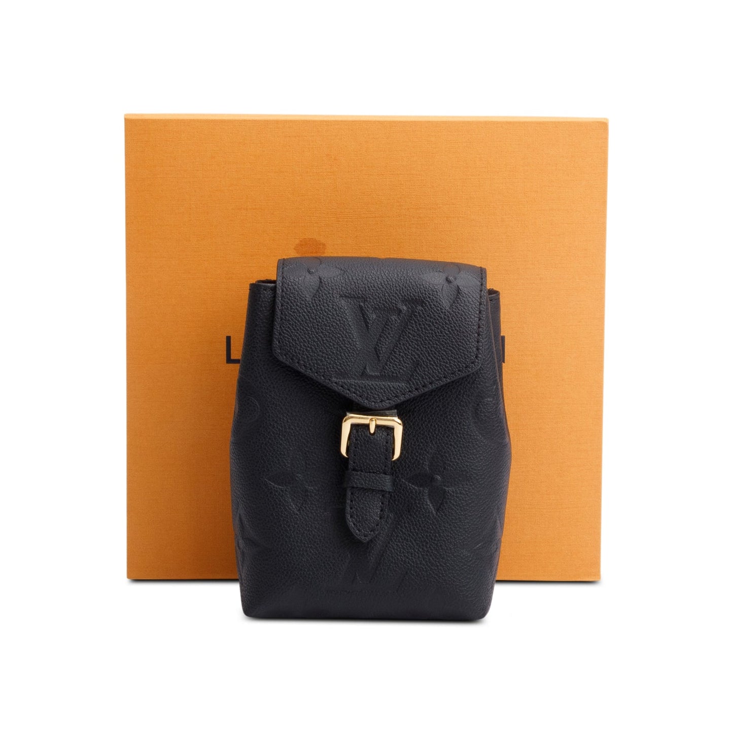 Louis Vuitton Black Monogram Empreinte Leather Tiny Backpack