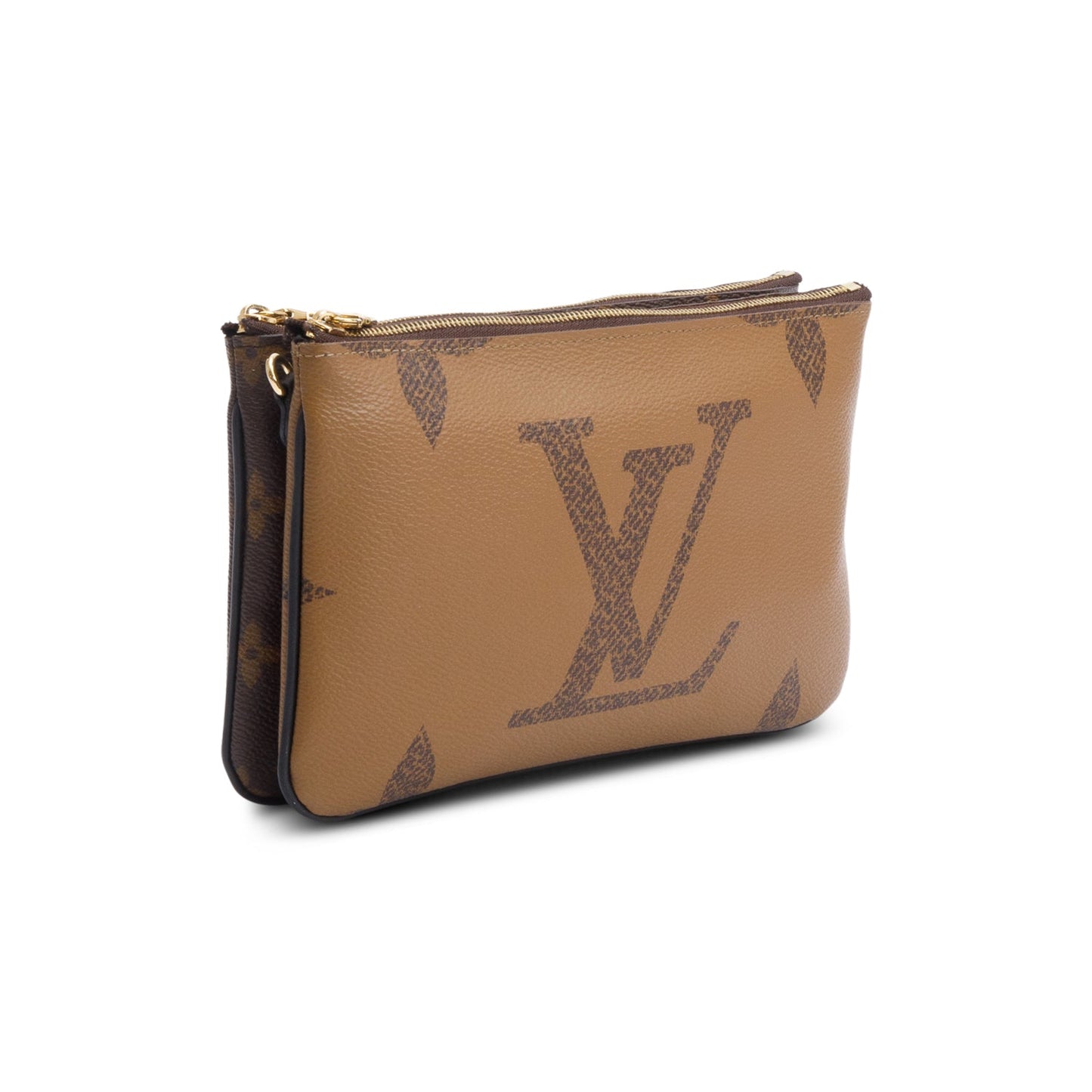 Louis Vuitton Monogram Giant Reverse & Monogram Double Zip Pochette