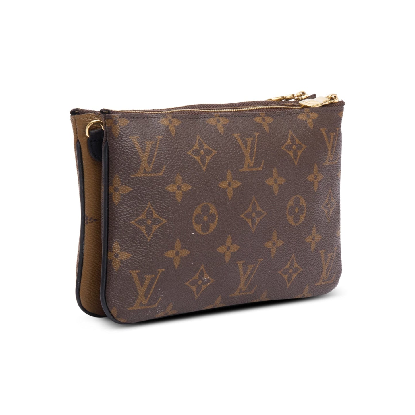 Louis Vuitton Monogram Giant Reverse & Monogram Double Zip Pochette